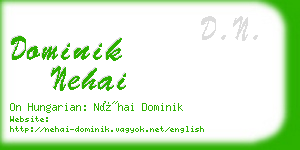 dominik nehai business card